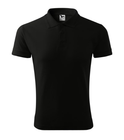 Poloshirt heren Pique Polo Zwart