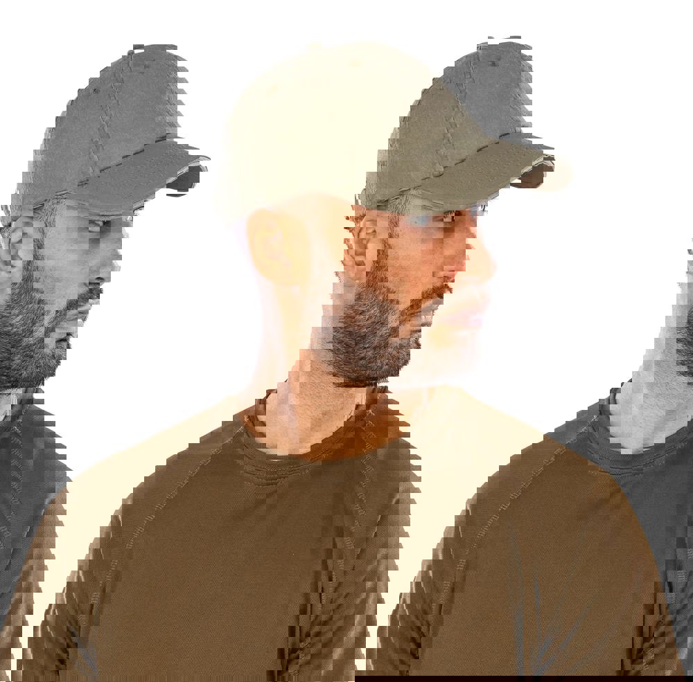 RC054X - Washed Fine Line Cotton Cap with Sandwich Peak