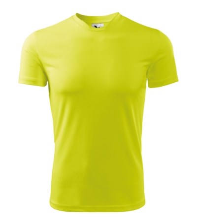 T-shirt heren Fantasy neon geel