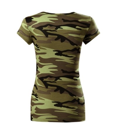 T-shirt dames Camo Pure camouflage groen